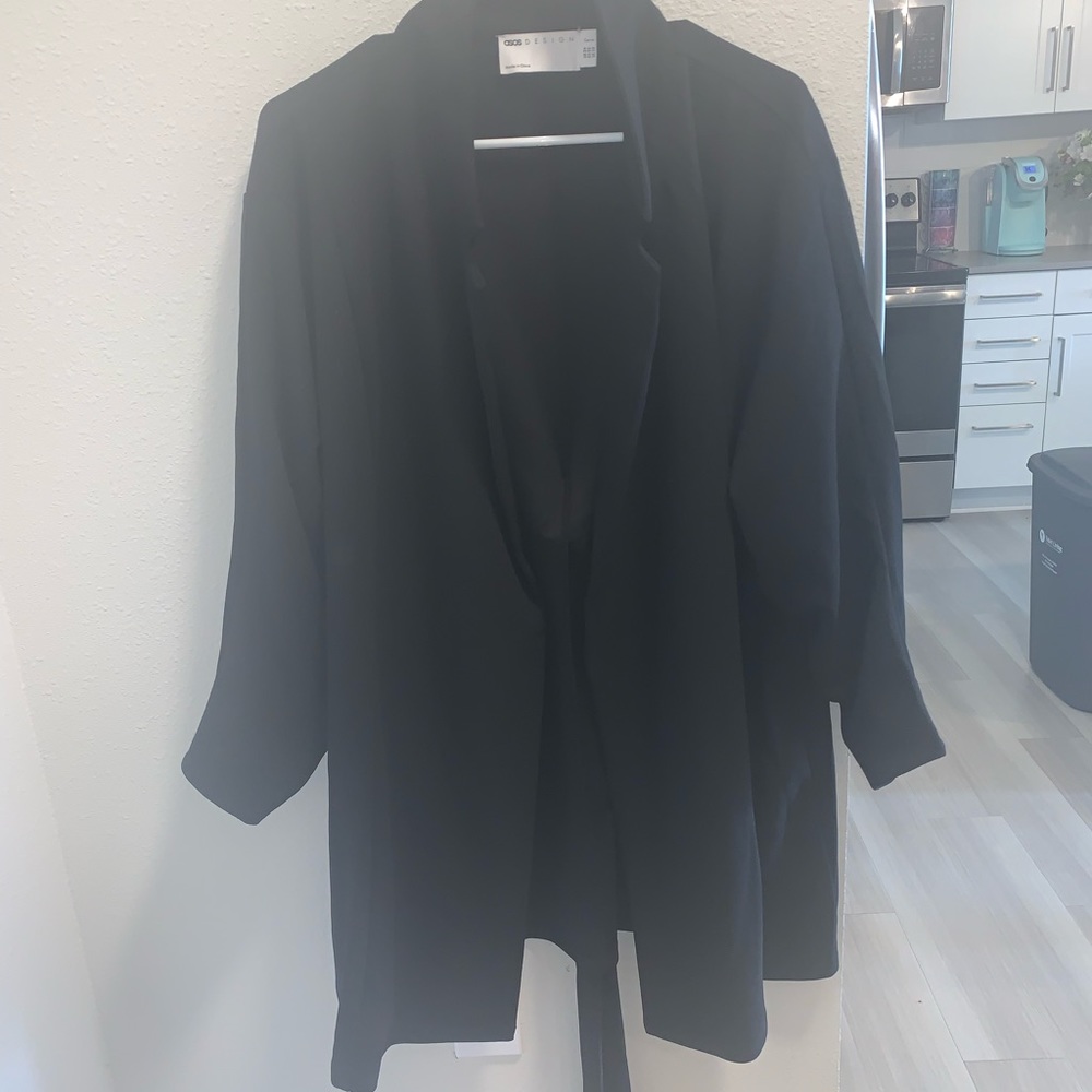 Asos design suit blazer with tie belt